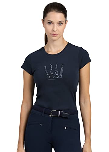 Crown Sequin Shirt (Farbe: Navy; Größe: M)