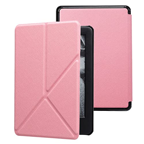 FDPEISHI Case for Kindle Paperwhite 5 11Th Gen 2021 Multi-Folding Stand E-Book Smart Cover for Funda Kindle Paperwhite 11 Generation 2021(11Th Generation - 2021 Release),Pink,Paperwhite5 11Th 6.8