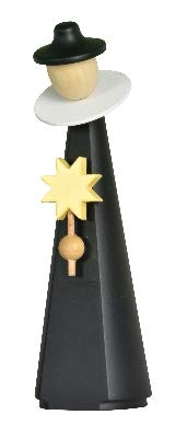 Rudolphs Schatzkiste Miniatur Kurrendefigur mit Stern BxHxT 3,5x11x3,5 cm NEU Holzfigur Weihnachtsfigur Weihnachtsdeko