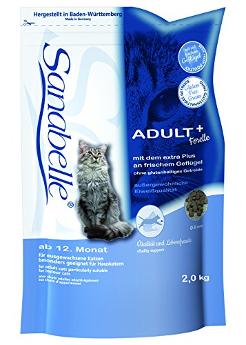 Sanabelle Adult mit Forelle | Katzentrockenfutter für ausgewachsene Katzen (ab dem 12. Monat), 1 x 2 kg