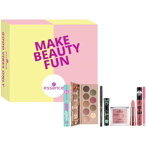 essence Good Vibes Only Box, 8-teiliges Make Up Bestseller Beauty Set, Spar Set, acetonfrei, vegan, ohne Parabene, 1er Pack (1pcs)