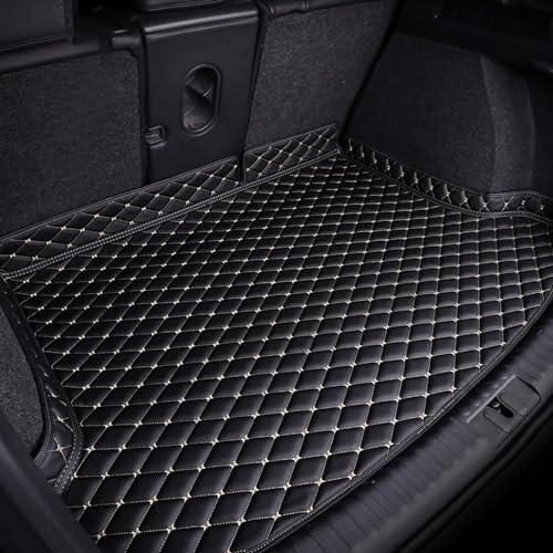 Auto Kofferraumschutzmatte,kompatibel mit Audi Q2 2017-2023,Kofferraumschutzmatte,4-Black-White