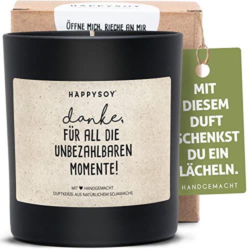 Freundschaft Geschenk für Freunde - Duftkerze im Glas aus Soja - natürlich, handgemacht aus DE - nachaltige Geschenkidee, persönliche Geschenke, für Freundinnen, Erinnerung, schöne Momente