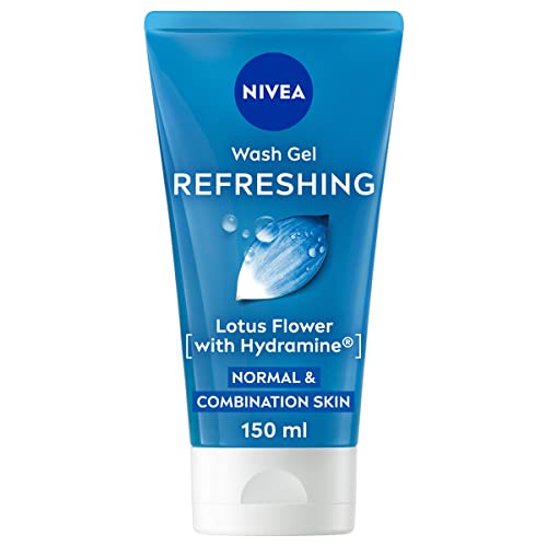 NIVEA Erfrischendes Gesichtswaschgel, 6er Pack (6 x 150 ml), belebende Gesichtswäsche mit Vitamin E und Hydra IQ, reinigende Hautpflege