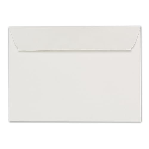 ARTOZ 50x Briefumschläge DIN C5 Creme (Ivory-Elfenbein) - 229 x 162 mm Kuvert ohne Fenster - Umschläge selbstklebend haftklebend - Serie Artoz 1001