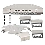 Mutuer Car Chassis Armor, 5 Stück Edelstahl Chassis Armors Protection Skid Plate Passend für Traxxas TRX-6 G63 6-Rad RC Car