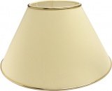 Lampenschirm *rund* für Tischlampen, Chintz beige, Goldkante glänzend, Du=40 /Do=24/H=26,5cm Befestigung unten E27