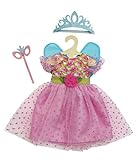 Heless 2440 - Puppenkleidung im Design Prinzessin Lillifee, Kleid inkl. Glitzerkrone und Augenmaske für Puppen und Kuscheltiere der Größe 35-45 cm