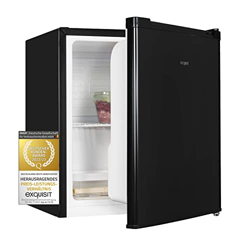 Exquisit Mini Kühlschrank KB05-V-040E schwarz | 40 l Nutzinhalt | Schwarz