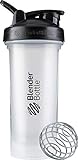 BlenderBottle Classic V2 Shaker-Flasche perfekt für Protein-Shakes und Pre Workout, 800 ml, transparent/schwarz