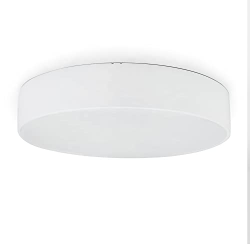 LEDUX Tunable-White LED Deckenleuchte 22cm Durchmesser, Dimmbar + Farbtemperatur einstellbar mit Fernbedienung, Warm + Neutral + Kaltweiß, IP44 Schutz, 2.4G Funk (Deckenlampe + Fernbedienung)