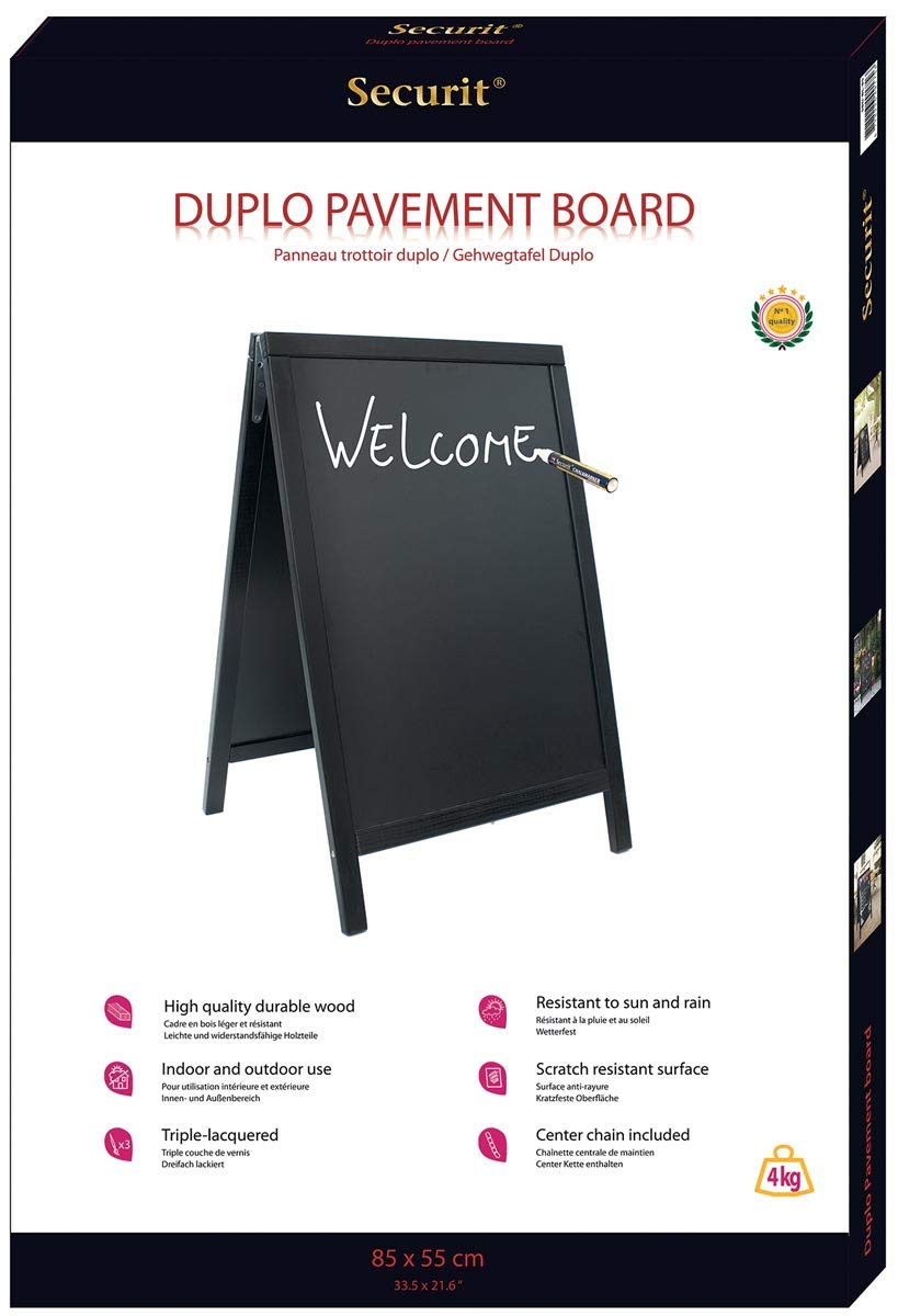 Kundenstopper Tafel Aufsteller Werbetafel Kreidetafel- 125x70 cm schwarz