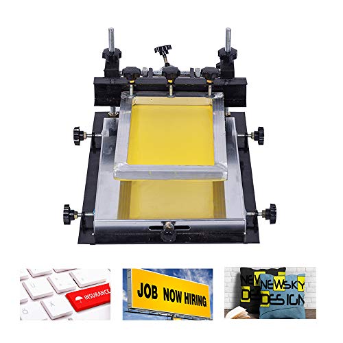 Fayelong Schablonen-Drucker Siebdruckmaschine Schweißpaste Drucker für Kleidung Tasche Karton Papier Kunststoffe Edelstahl CE-zertifizierter Glasdruck (52 x 42 cm)