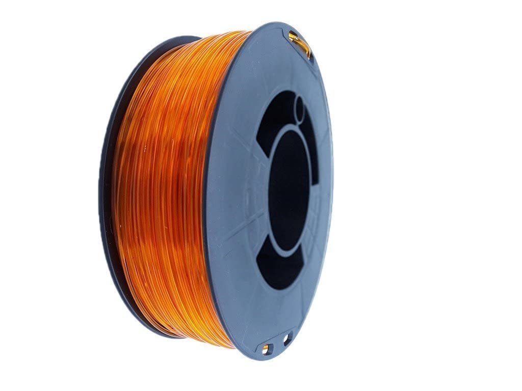 Winkle PETG Filament Krystal Ambar | PETG 1,75 mm | 3D-Filament | 3D-Drucker | Farbe Krystal Bernstein | Spule 300 g
