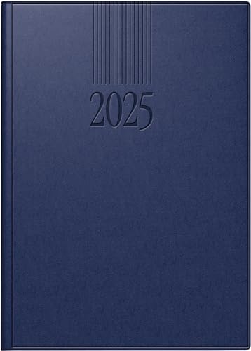 rido/idé Buchkalender Modell ROMA 1 (2025), 1 Seite = 1 Tag, A5, 416 Seiten, Balacron-Einband, dunkelblau