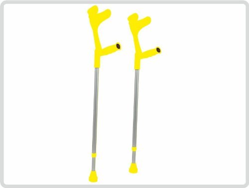 Unterarmgehstützen, gelb Unterarmgehstütze 1 Paar (links und rechts) Leichtmetall (sehr leicht)