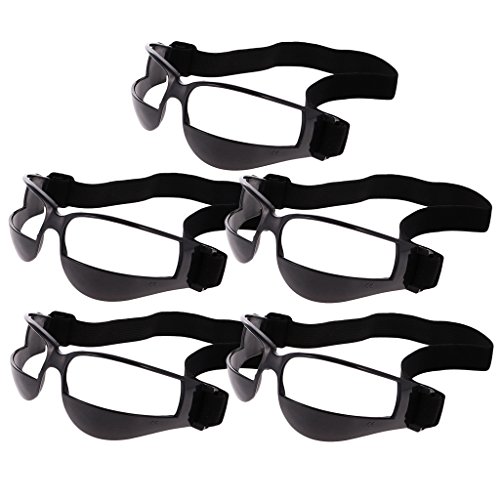 Sharplace Basketball Trainingsgerät Basketball Dribble Trainingsbrille, 5pcs Schwarz