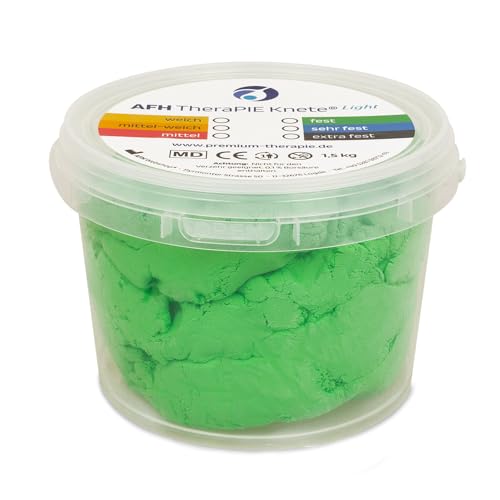 AFH TheraPIE Knete® Light | 1,5 kg | fest = grün | Therapieknete, Knetmasse Handtherapie