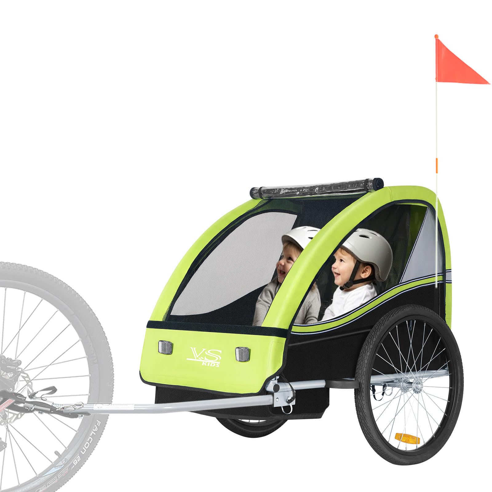 Tiggo VS Kinderanhänger Fahrradanhänger Anhänger Kinderfahrradanhänger 50201-02 T Grün