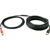 Lindy - USB-Kabel - USB (M) bis USB Typ B, 4-polig (M) - 10,0m - aktives Kabel (Signalregenerierung) (42761)