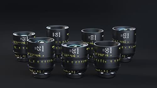 DZOFILM Cine Lens Vespid Prime 7-Lens Kit (25/35/50/75/100/125 T2.1 + Macro 90 T2.8) Metric