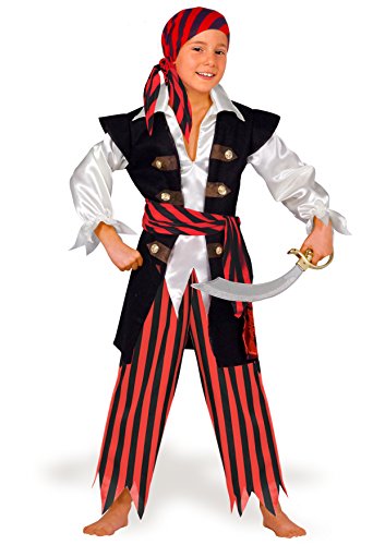Ciao 10185 - Pirat Jungen Kostüm 10-12 anni Rosso/Nero/Bianco