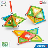 Geomag - Supercolor magnetische Bausteine für Kinder, magnetisches Spielzeug, grüne Kollektion 100 % recyceltes Plastik, 35 Teile