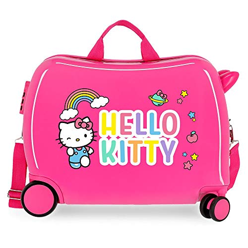 Hello Kitty You are Cute Kinder-Koffer Rosa 50x39x20 cms Hartschalen ABS Kombinationsschloss 38L 2,1Kgs 4 Räder Handgepäck