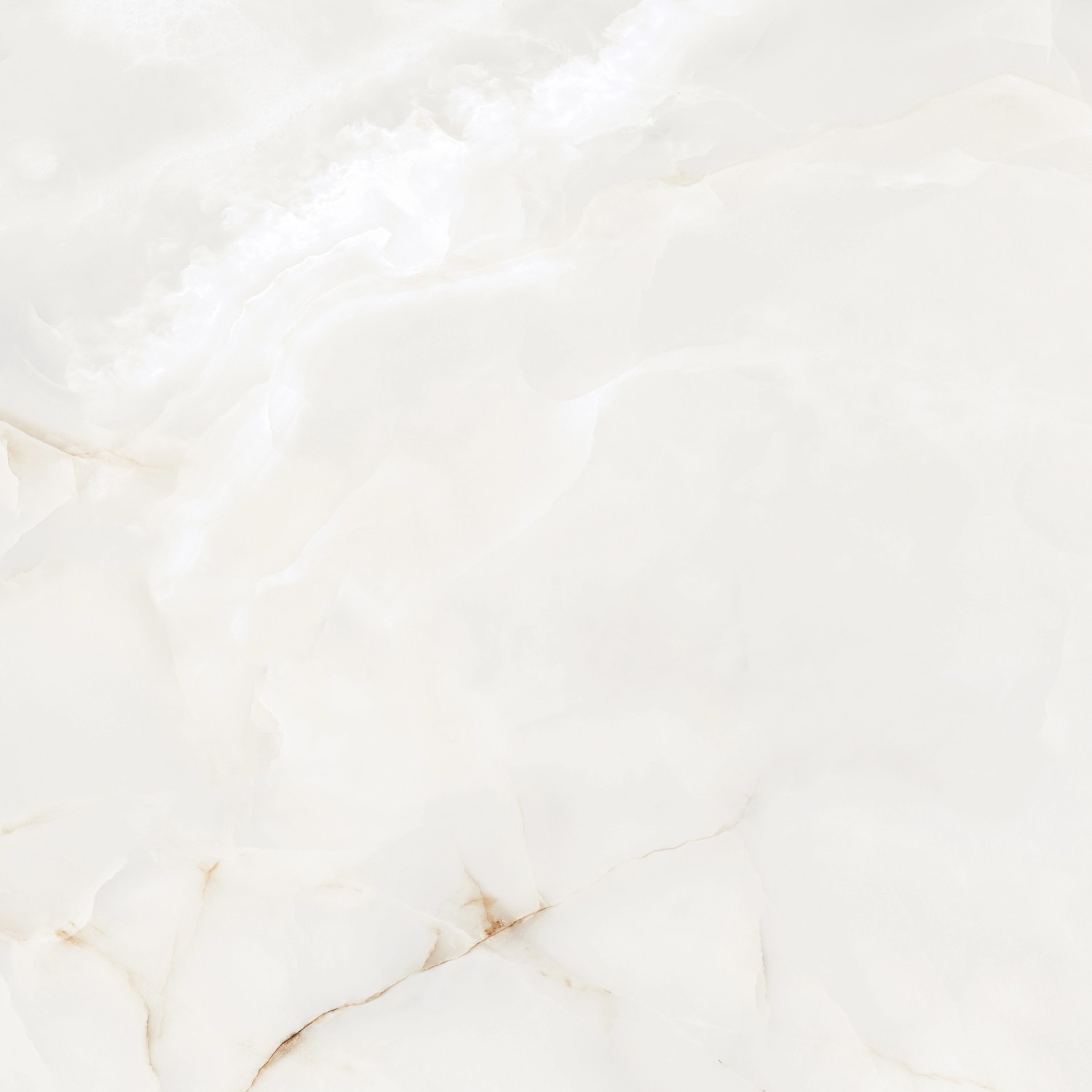Feinsteinzug Bianco Christal 120 cm x 120 cm glasiert poliert rektifiziert