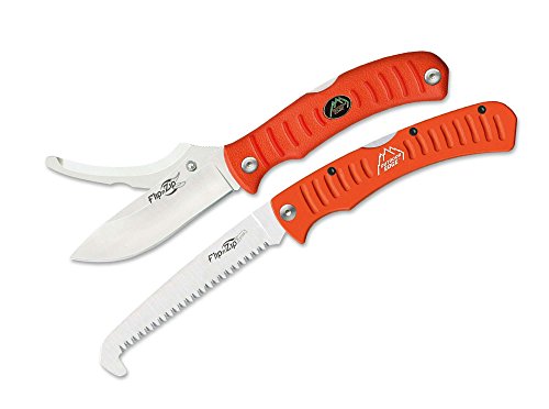 Outdoor Edge Unisex – Erwachsene Messer Flip n' Blaze Saw Combo Orange Taschenmesser, 20,8 cm