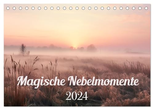 Magische Nebelmomente (Tischkalender 2024 DIN A5 quer), CALVENDO Monatskalender