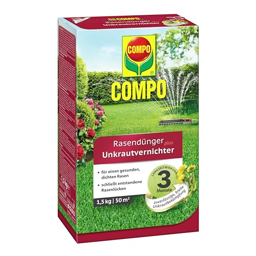 Compo Floranid Rasendünger plus Unkrautvernichter 1,5 kg für 50 m²