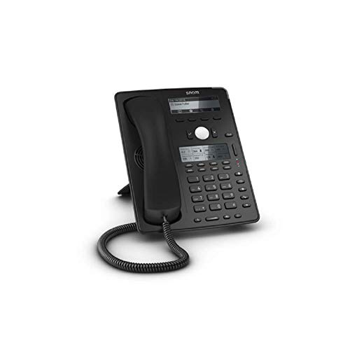 Snom Global Desk Telephone D745 (8 (32) Configurable, Self-labelling, Multicolored LED Keys, High-resolution Display) Black