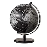 emform Mini-Globus Gagarin Matt Black, Metall & Kunststoff, 130 x 170 mm