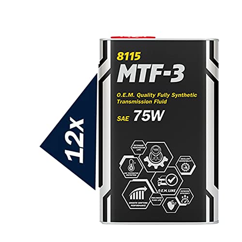 12x 1l, MANNOL 8115 MTF-3 SAE 75W API GL-4 Getriebeöl (6,21€/l)
