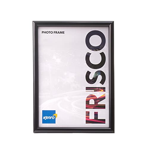 Kenro Frisco Serie Bilderrahmen, Kunststoff, zum Aufhängen oder Aufstellen, Schwarz