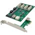 Conceptronic EMRICK PCIe-x1 zu 4x PCIe-x1 Erweiterungskit PCI-Express Karte PCIe