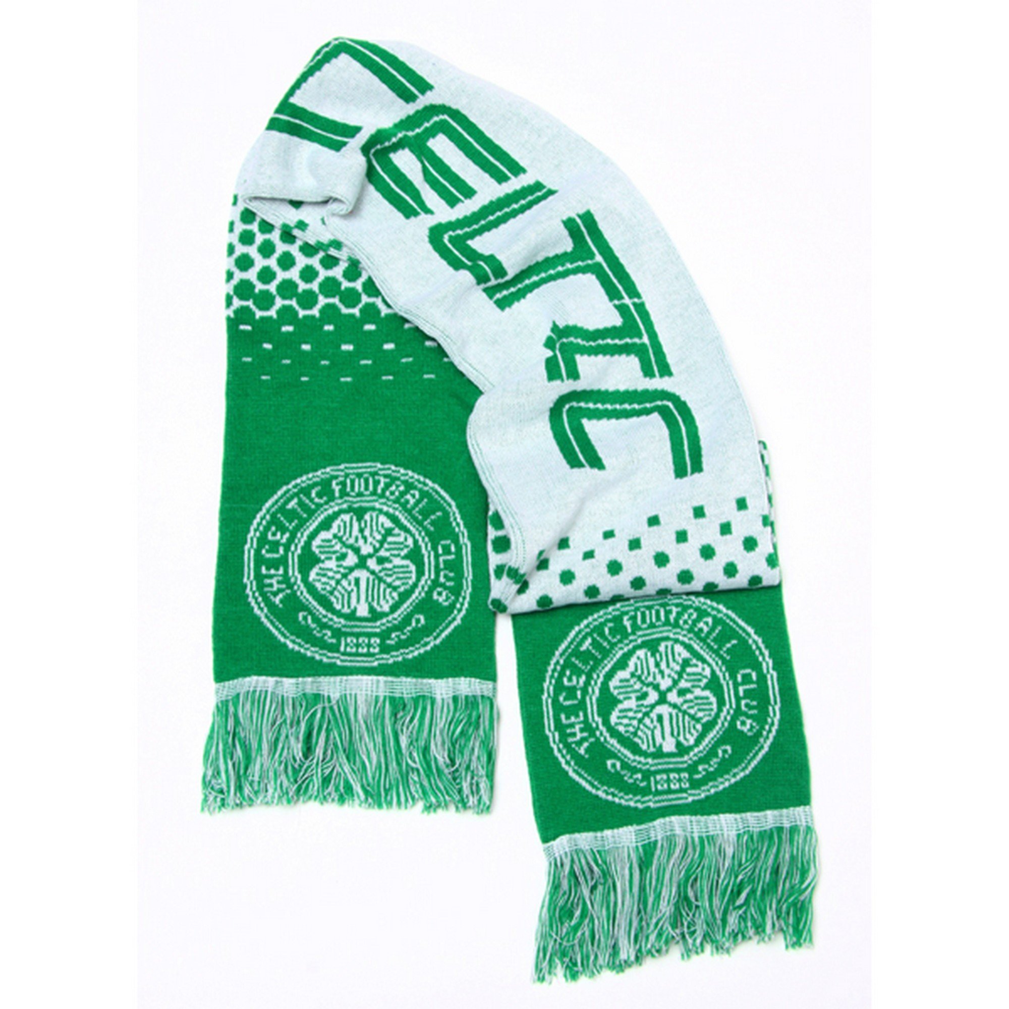 Celtic FC Unisex Celtic Fade Jacquard Scarf schal, Mehrfarbig (Mehrfarbig), Einheitsgröße