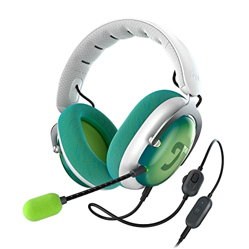 Teufel ZOLA Gaming Kopfhörer - HD-Headset mit innovativer Individualisierung DTS USB 7.1 Surround Sound - Hellgrau Grün