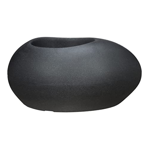 Scheurich Pflanzgefäß Flow 73 cm x 58 cm Stony Black