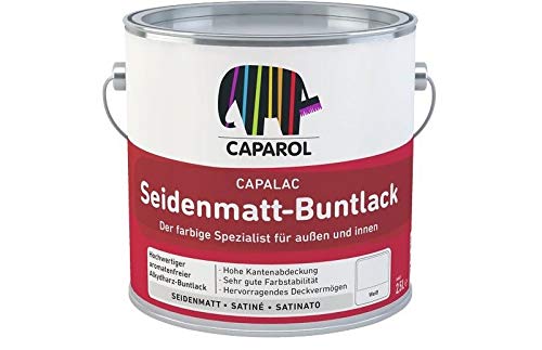 Caparol Capalac Seidenmatt Buntlack 0,75 Liter Farbwahl, Farbe:7001 Silbergrau