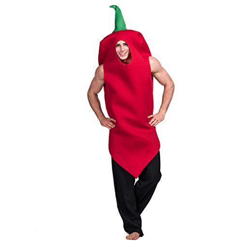 EraSpooky Rote Chili Pfeffer Erwachsene Halloween Kostüm
