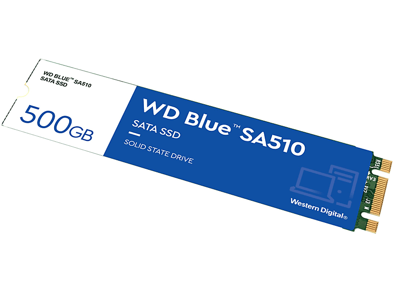 WD Blue SA510 SSD, 500 GB SSD SATA 6 Gbps, intern