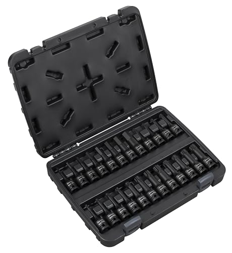Sealey AK56000 Steckschlüssel-Set, 1,27 cm (1/2 Zoll), Sechskant, TRX-Star*, Spline, 24-teilig