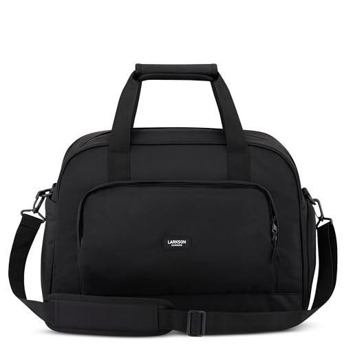 Larkson Weekender Damen & Herren Schwarz - Finja Large - Stylische Reisetasche Handgepäck mit Schuhfach - Travel Bag aus Recyceltem PET - Wasserabweisend