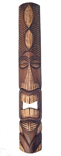 Interlifestyle Maske Tiki 100cm Dekoration Holzmaske Wandmaske Restaurant Hawaii Maui Deko