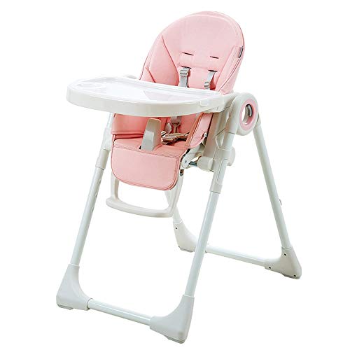 ZXH Kinderesszimmerstuhl, Justierbarer Baby-Hochstühle mit 7 Verschiedenen Höhen und Verstellbarer Sitz mit 3 Positionen und Abnehmbaren Tabletts (Color : B)