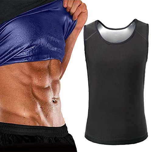 Sovtay Ricpindguys Menchest Gynecomastia Compressiontop, Mansottile Ion Shaping Vest, Compression Tanks for Men (Black Silver,2XL/3XL)