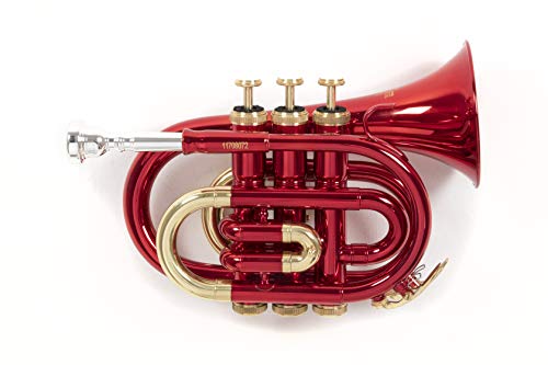 Roy Benson Bb Taschen -Trompete MOD.PT-101R rot lackiert, inkl. Etui
