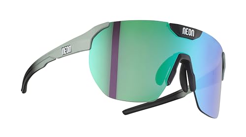 Neon Herren Core, Salbei, Black Matt, Mirror Green Sonnenbrille, grau